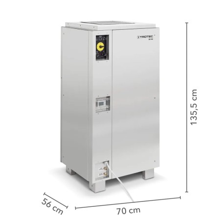 Osuszacz przemysłowy TROTEC DH 310 w obudowie ze stali nierdzewnej