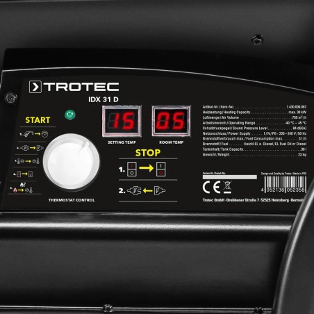 Nagrzewnica powietrza TROTEC IDX 31 D