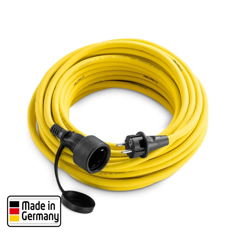Przedłużacz profesjonalny 20 m / 230 V / 2,5 mm² - Wyprodukowano w Niemczech