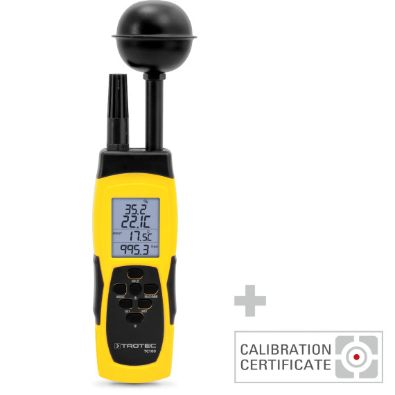 Termohigrometr TC100 z certyfikatem kalibracji